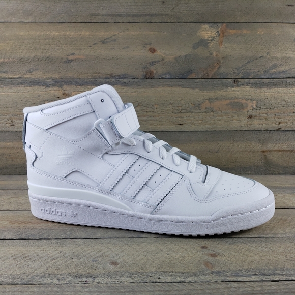 adidas Other - adidas Men's Forum Mid Leather upper Shoes Sneakers White